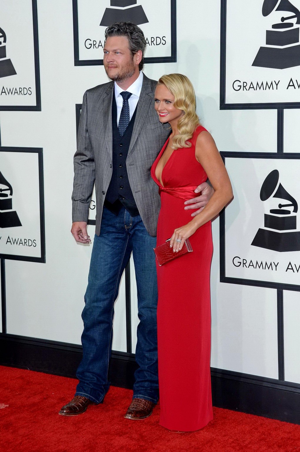 Miranda Lambert showing huge cleavage at the 56th Annual GRAMMY Awards #75206013