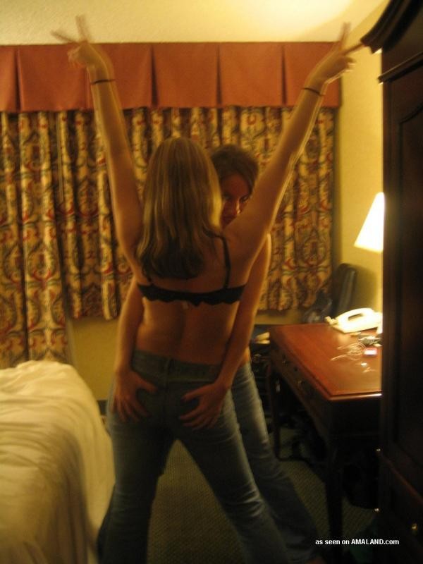 Wild amateur kinky lesbians go crazy in a hotel room #68246322