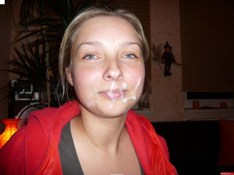 Home made pics of housewives receiving sticky facial cumshots #75921302