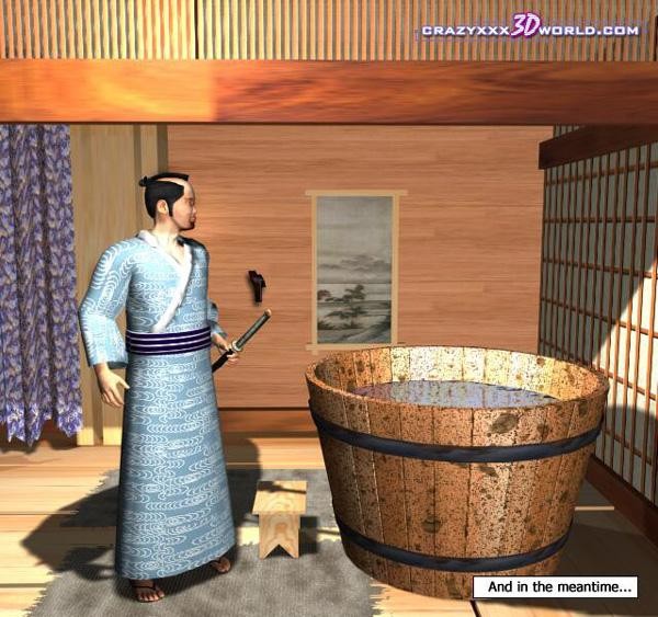 Samurai betrügen Hausfrau 3d Hentai Comics asiatischen Anime Fetisch ein
 #67051616