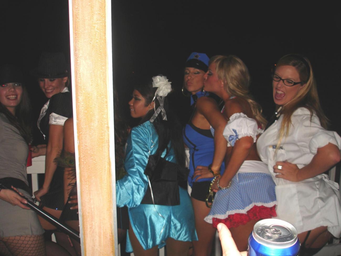 Pictures of trashed girls in a costume party #77134176