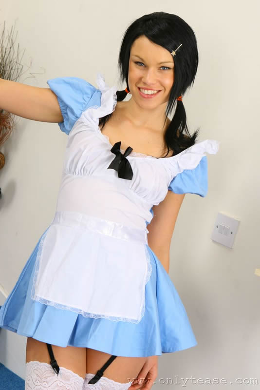 Stunning Sophie looking wonderful in a sexy Alice outfit. #72662786