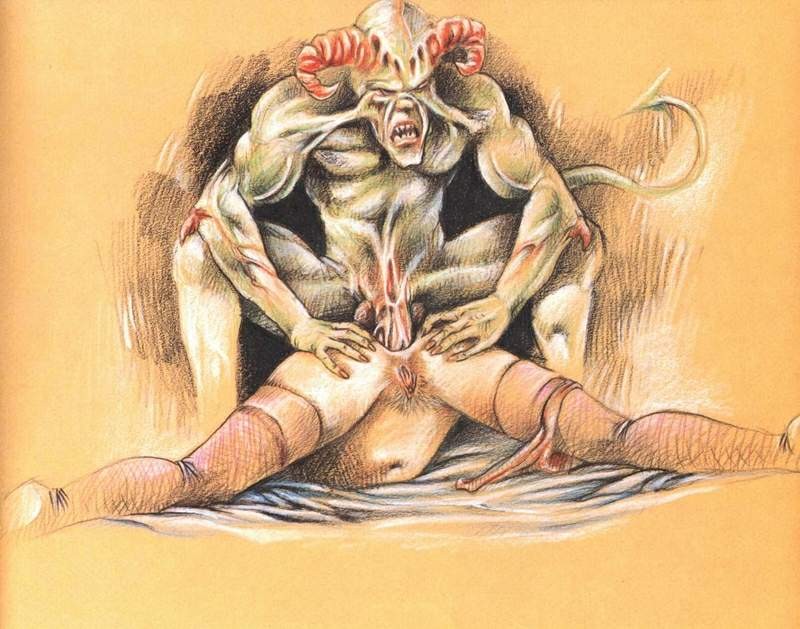 Horribles dessins et illustrations de bondage anal douloureux
 #69670967