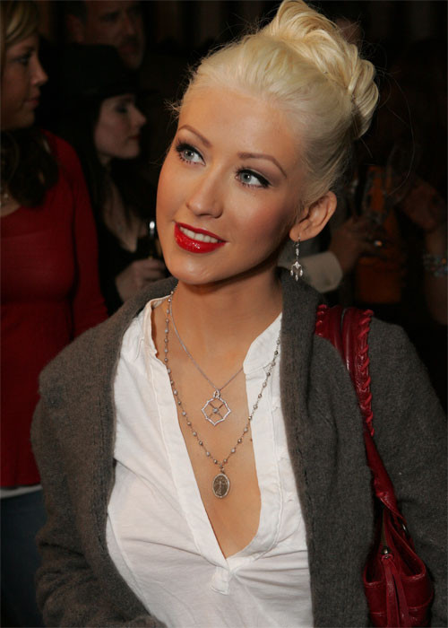 Fuckworthy celebrity Christina Aguilera in sexy seethrough #74018662