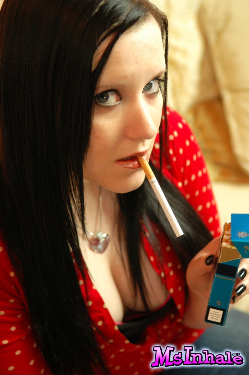 Smoking fetish slut MsInhale smoking Richmond cigarettes #70265397