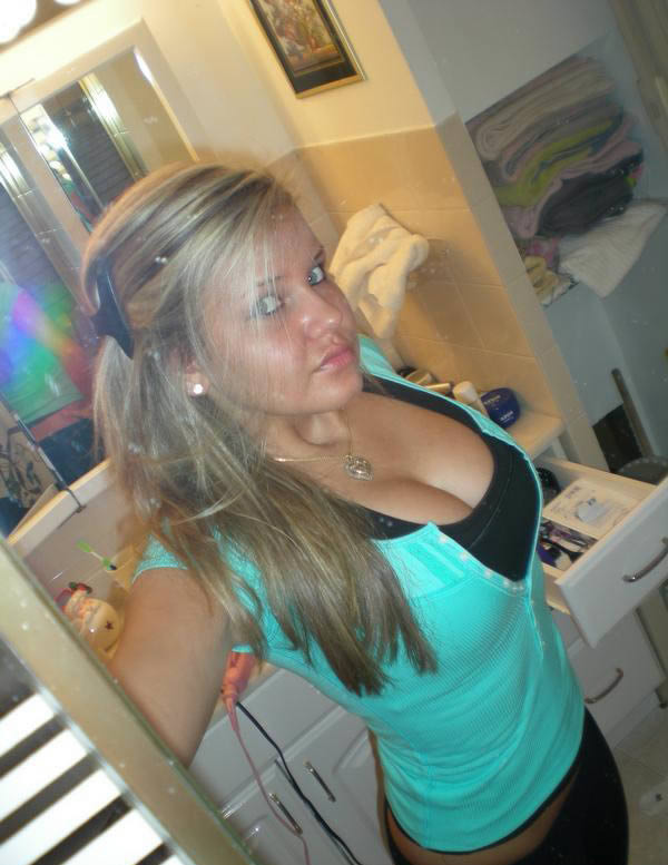 Big Tit girlfriends posing in the mirror #73081396