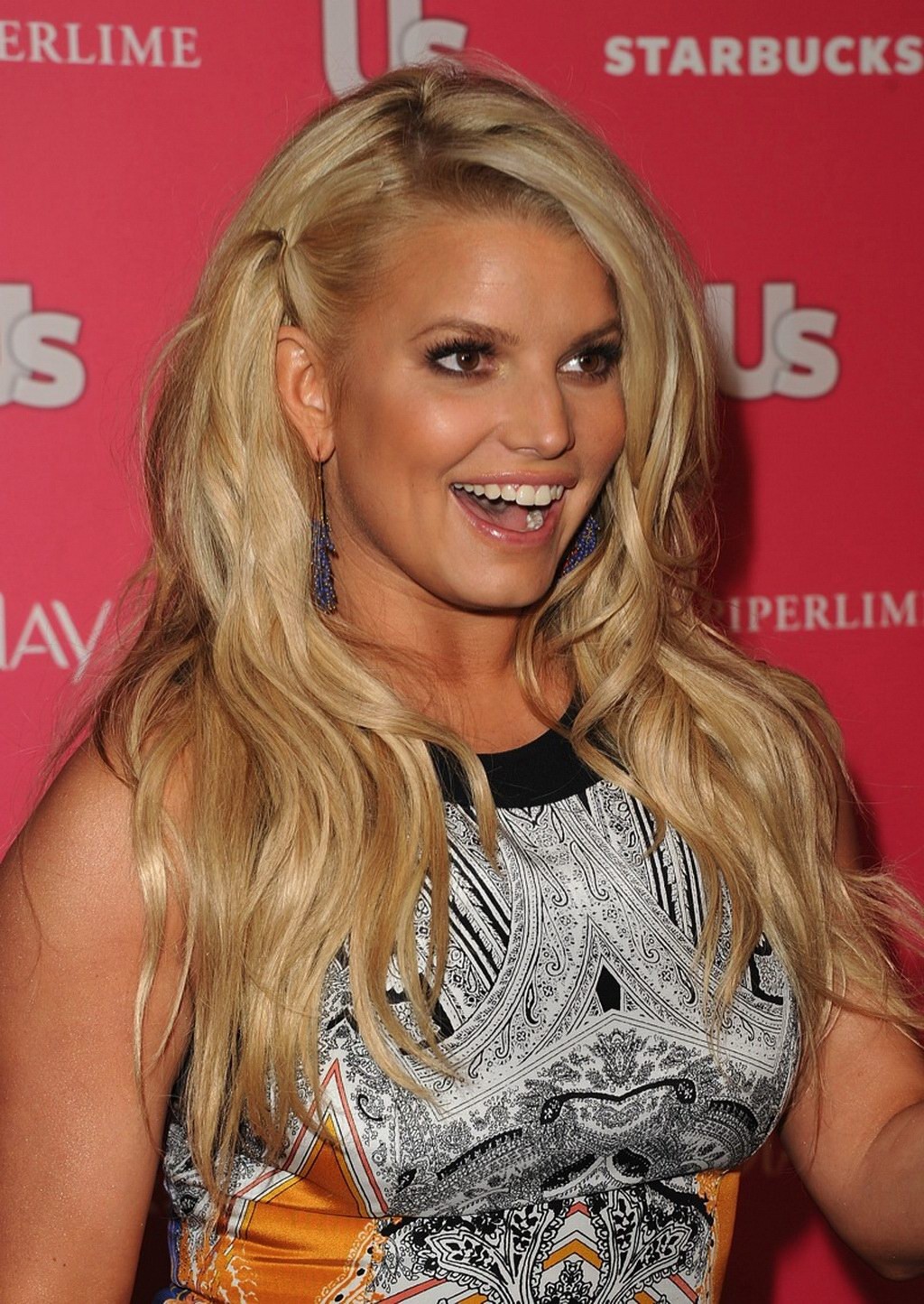 Jessica Simpson leggy  tongue-teasing at Us Weekly's Hot Hollywood Party #75306838