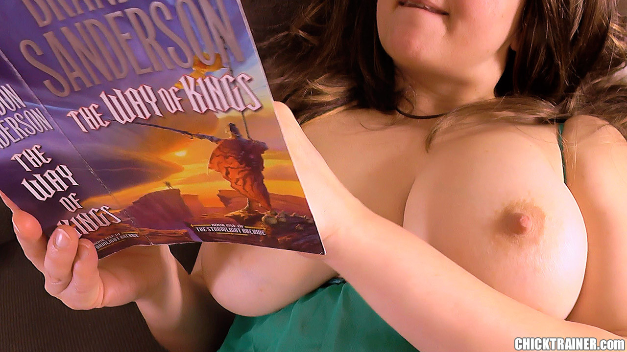 Busty MILF Bookworm reading a book during anal sex #68587626
