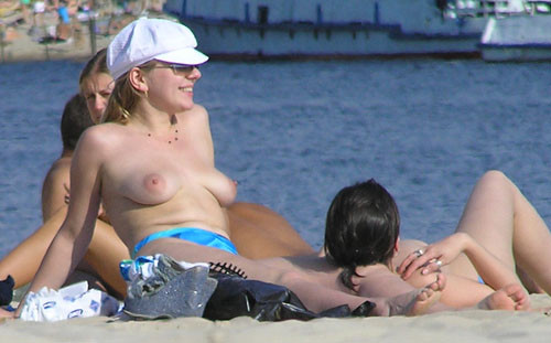Hot Russian nudist strips her bikini off here #72253440