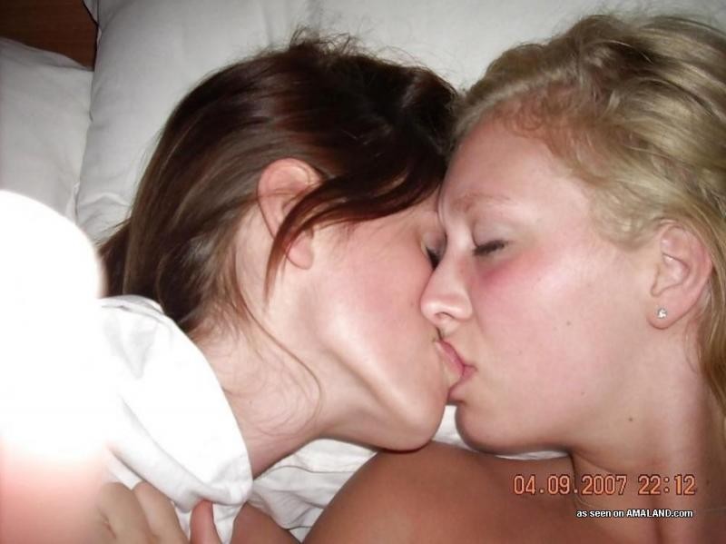 Naughty lesbian lovers making out while their friends watch #77027705