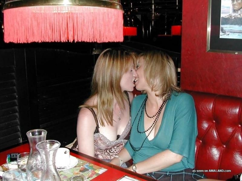 Naughty lesbian lovers making out while their friends watch #77027713