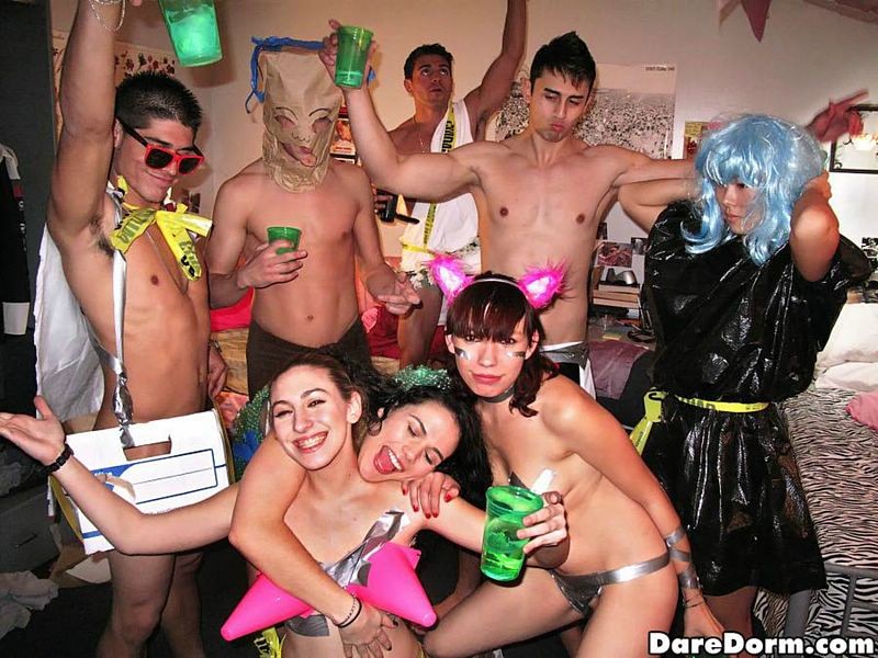 College costume party degrades into cock sucking frenzy #67326371