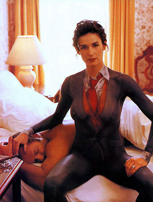 Demi Moore exposing her nice big tits and hairy pussy in some movi caps and phot #75382219