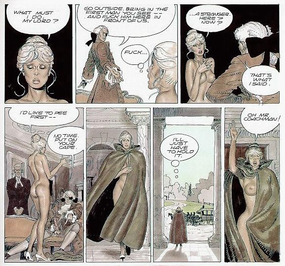 Rubia delgada colgada con cadenas marcadas
 #69701725