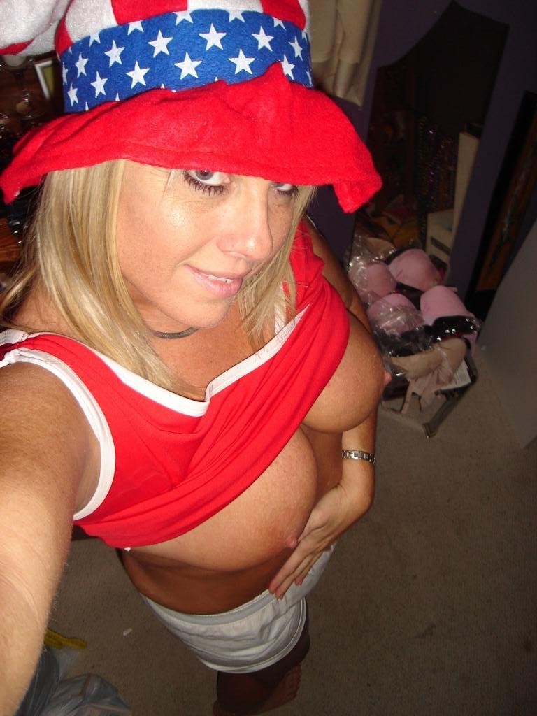 Gorgeous patriotic teens showing off in self shot pics #67478104