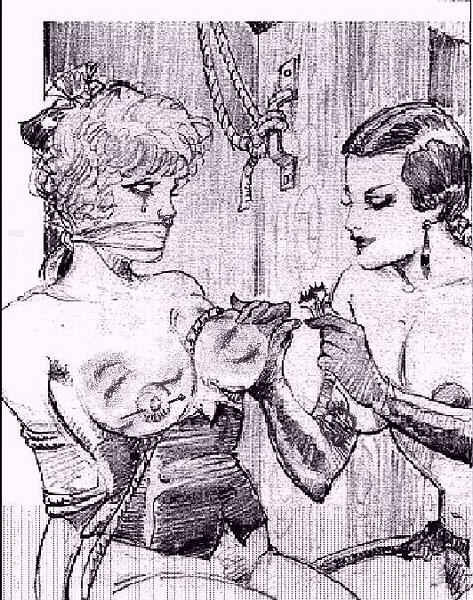 evil punishment and horror bdsm drawings #69710220
