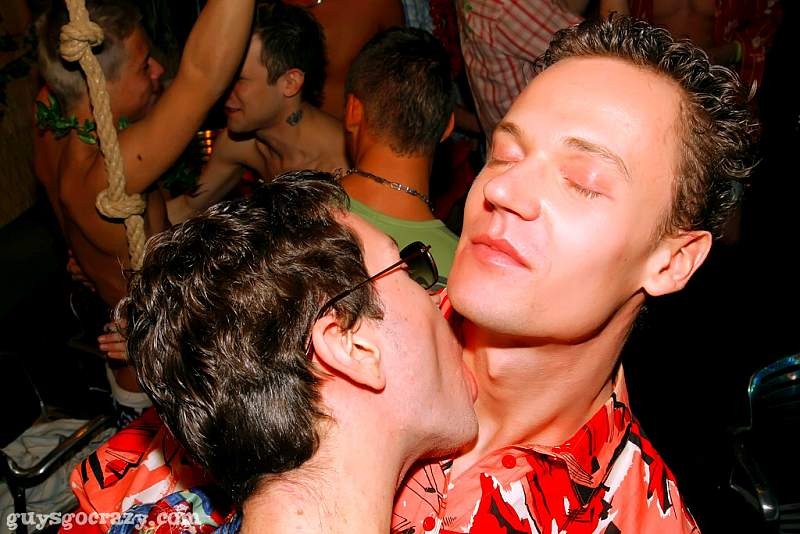 Muscle studs using their dicks like divining rods at a gay party #76983346