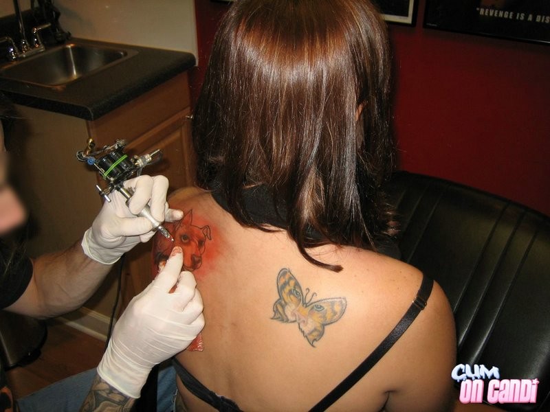 Candi Working On Her Next Tattoo #75553047
