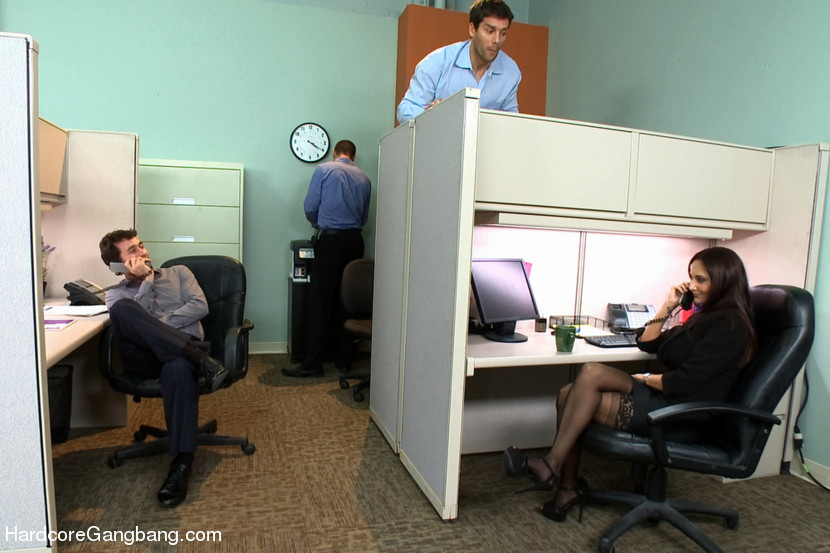 Ava Addams busty office gangbanged by co-workers #76766170
