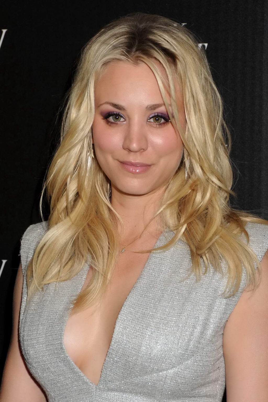 Kaley Cuoco showing huge cleavage at The Hennessy Pre-Grammy Party in Beverly Hi #75240229
