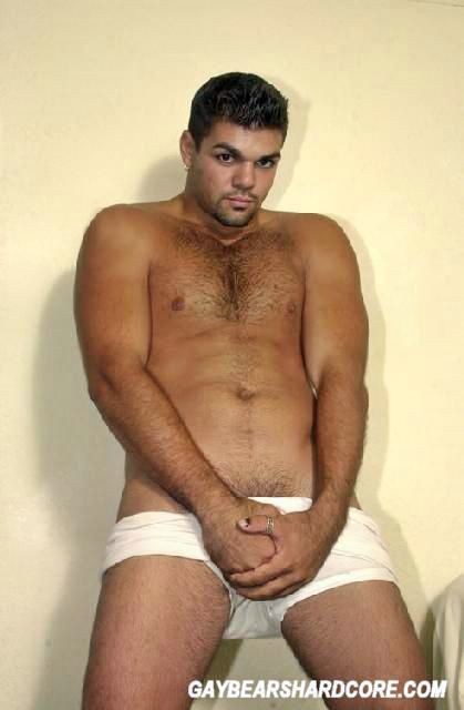 Big caveman with body showing his shaggy rod and furry hole #76982586