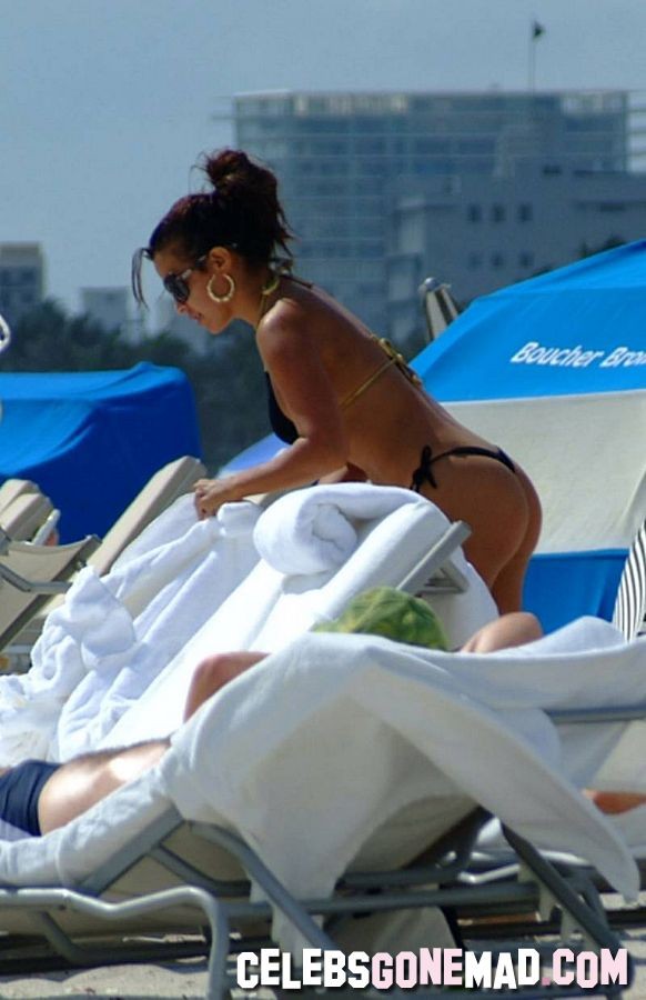 Curvy Vida Guerra in hot thong bikini at the beach #75358880