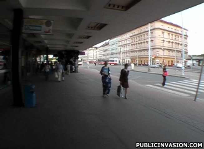 euro bus stop whore making a quick 20 bucks #78623921