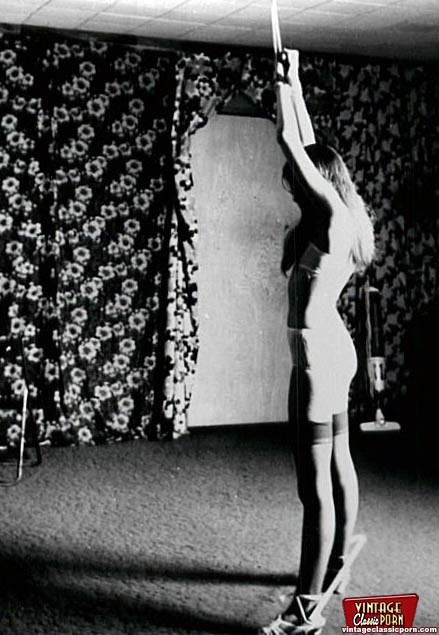 Sixties ladies being all tied up for the fucking #78473049