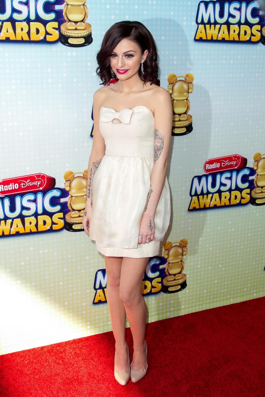 Cher Lloyd leggy  cleavy wearing a mini dress at the event #75234342