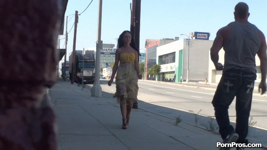 Chick gets dress pulled down by pervert on the street #71001030