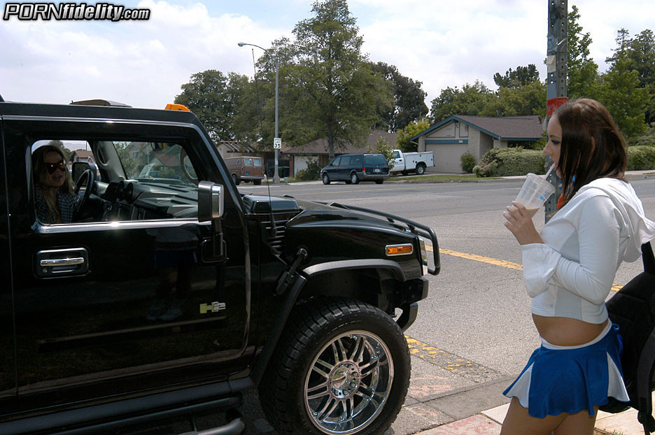 Kelly spotted a girl at the Catholic school waiting for a ride #73039529