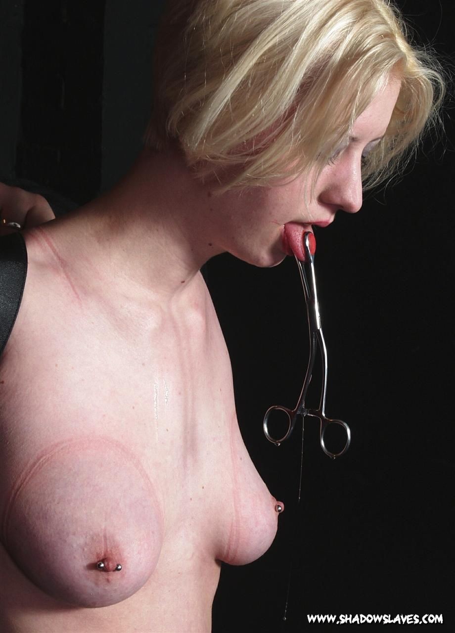 Breast tied blonde Cherry Torns extreme facial bdsm and degrading nose torments #72143914