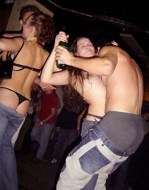 Perky Tit Drunken College Girls Flashing And Passing Out #76399114