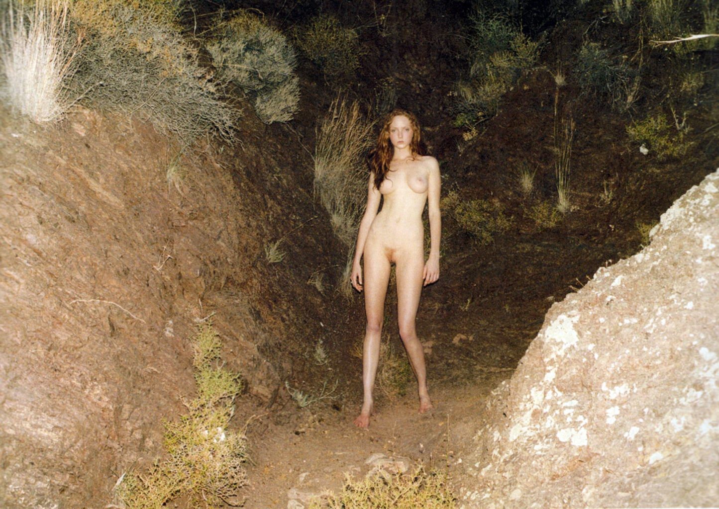 Lily Cole fully nude showing her hairy pussy for the Paradise Magazine back in 2 #75326877
