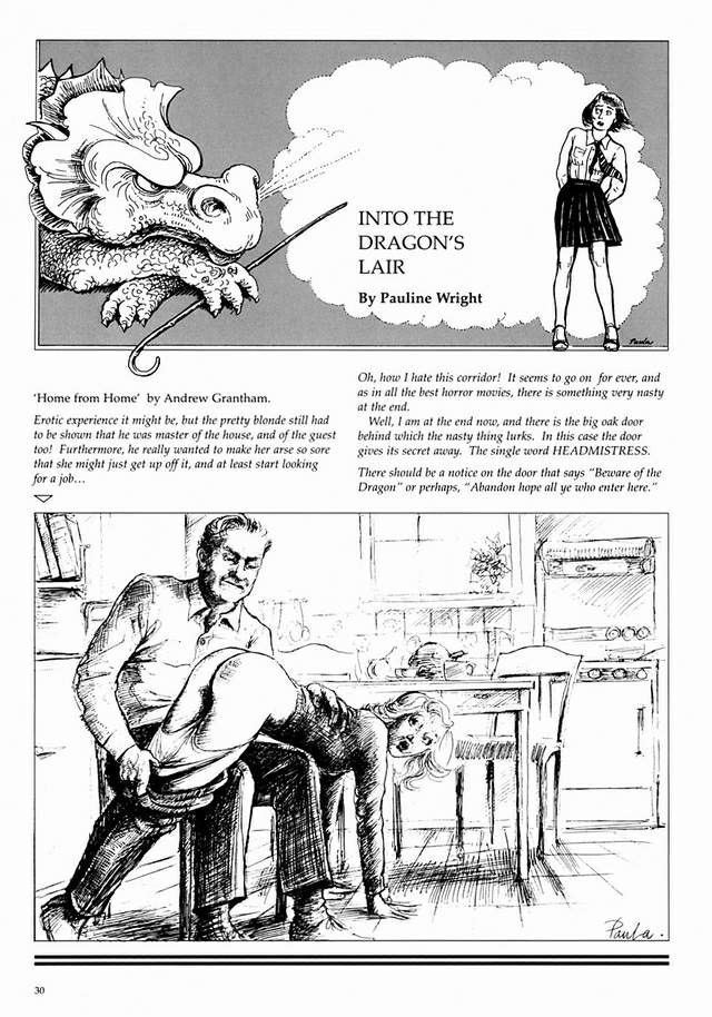 classic female hard spanking drawings #69721913