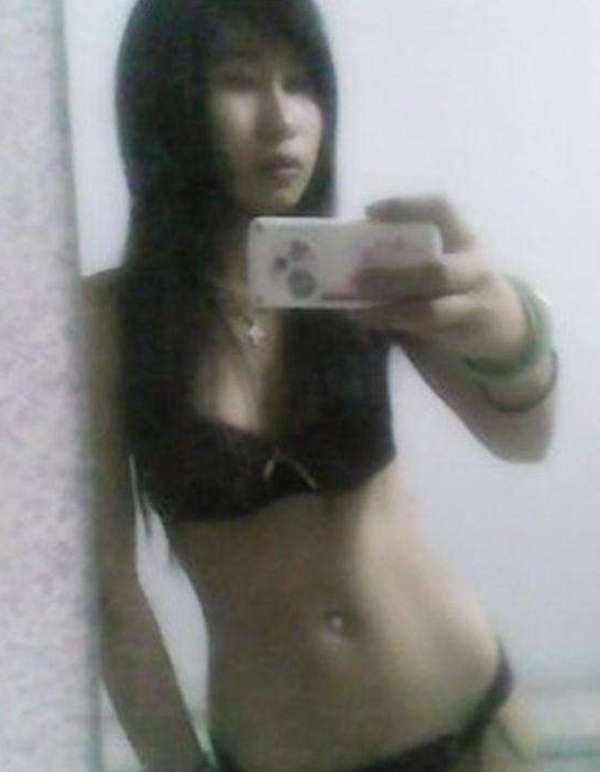 Posing in panties and a bra #69859530