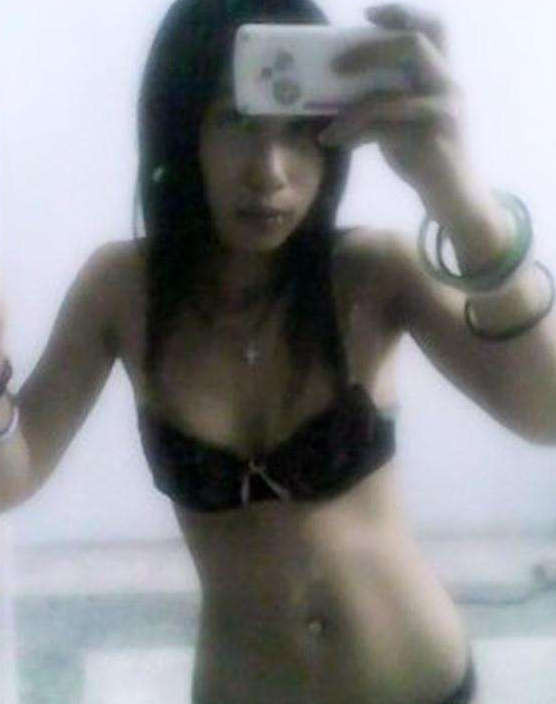 Posing in panties and a bra #69859581