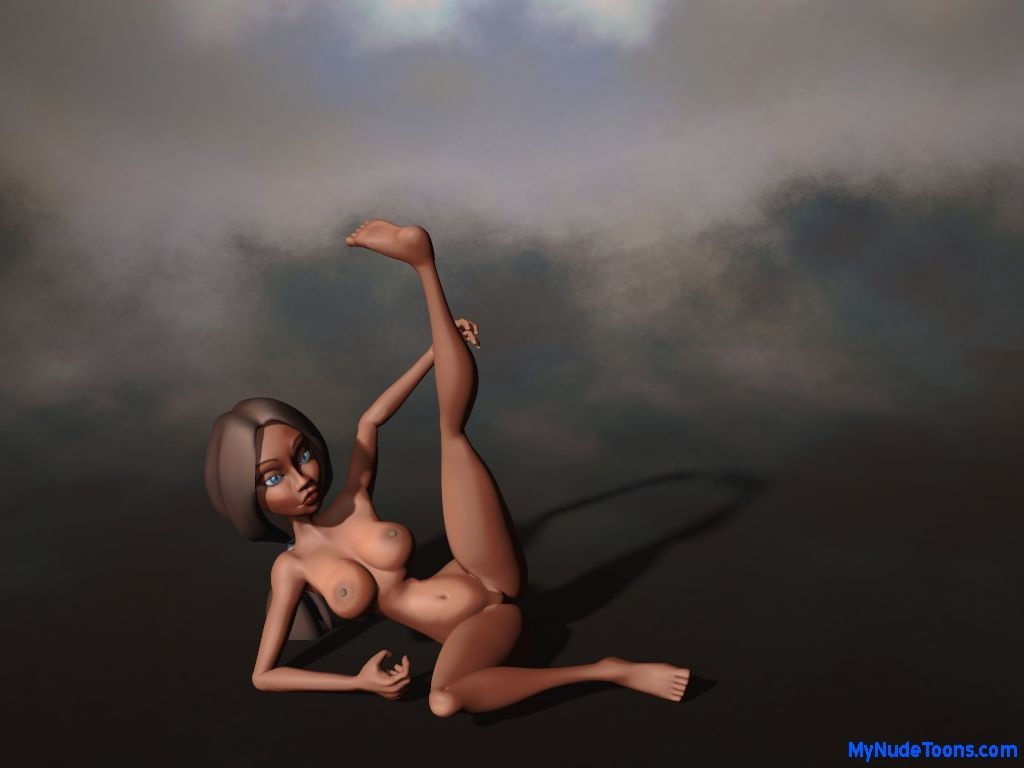 Skinny nude black toon babe #69649191