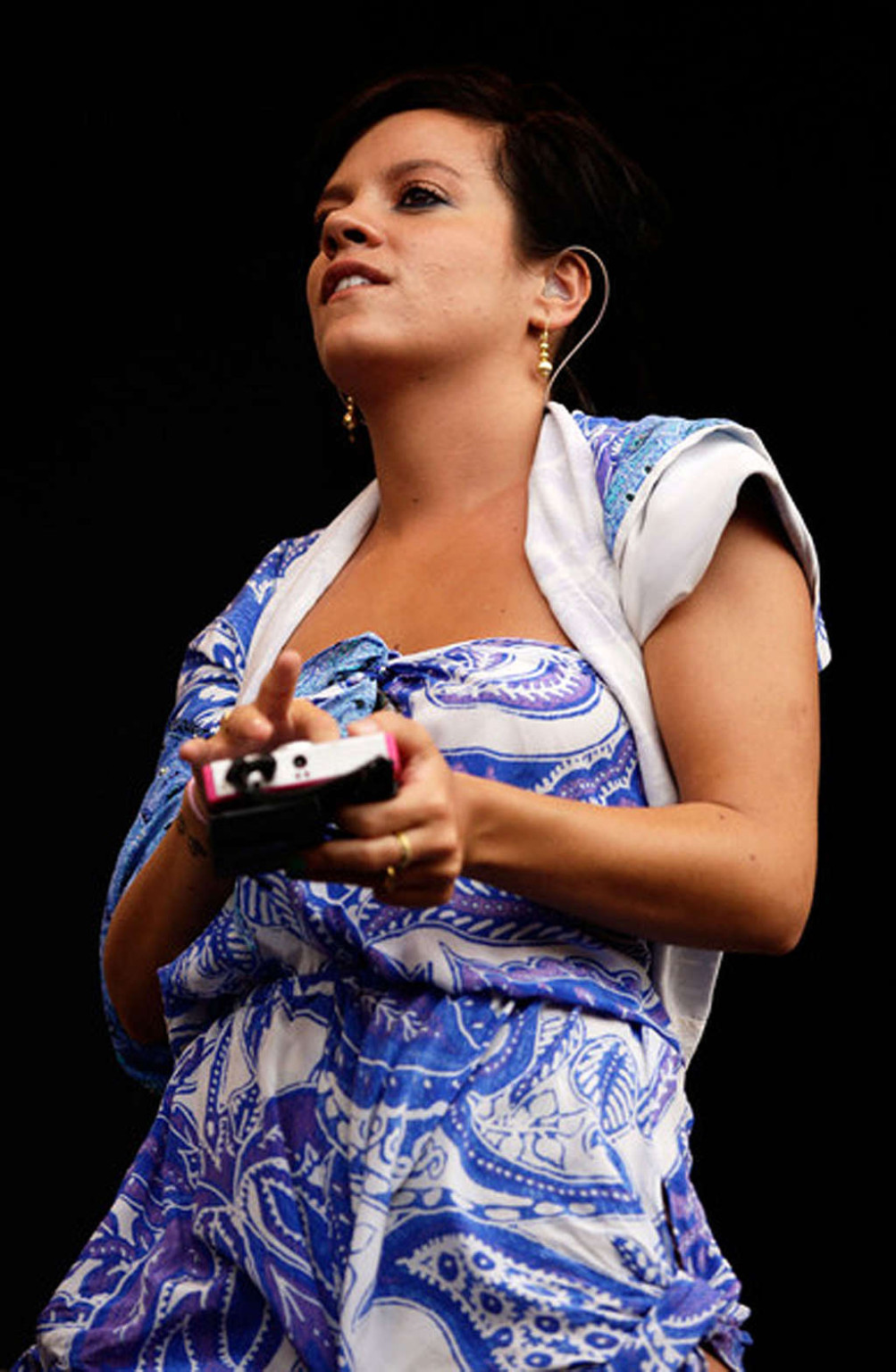 Lily Allen has nipple slip and showing sexy and hot ass on stage #75362811