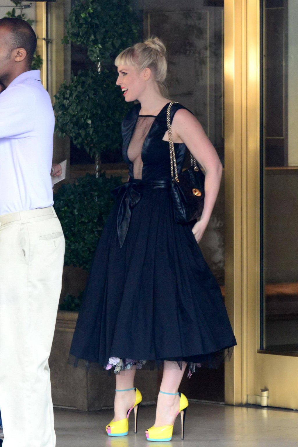 Natasha Bedingfield braless showing huge cleavage at the Christian Dior lunch in #75207685