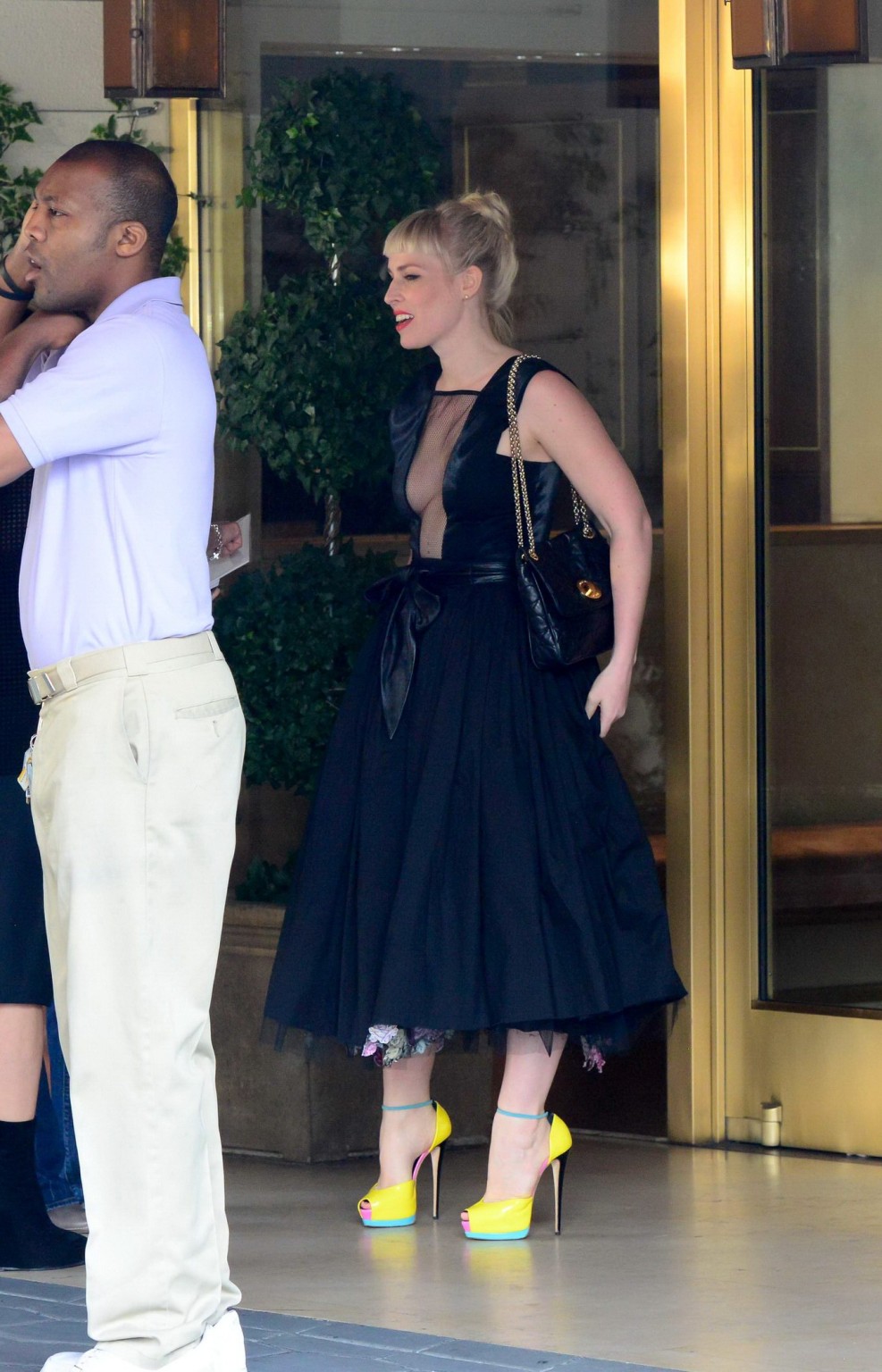 Natasha Bedingfield braless showing huge cleavage at the Christian Dior lunch in #75207693