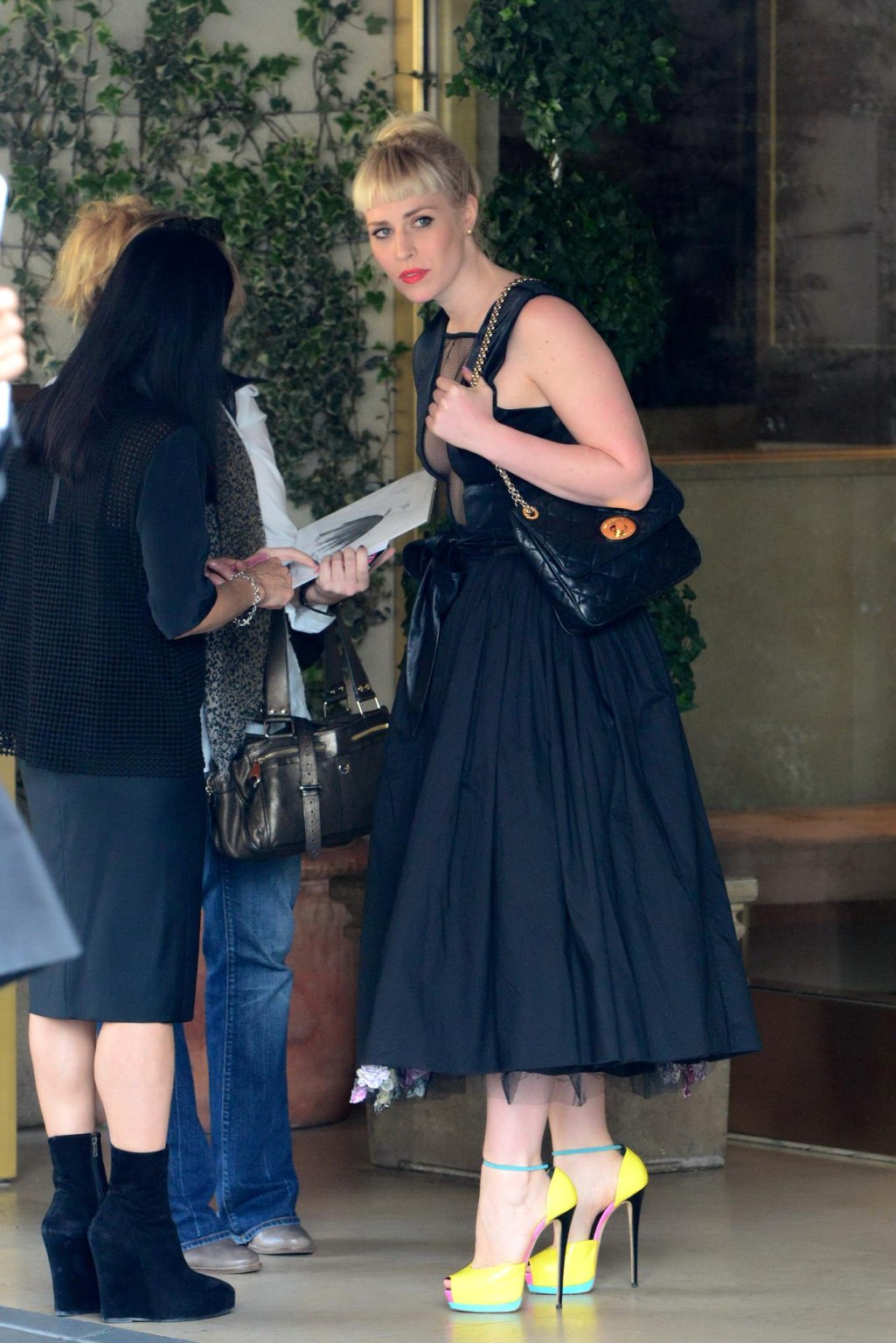 Natasha Bedingfield braless showing huge cleavage at the Christian Dior lunch in #75207758