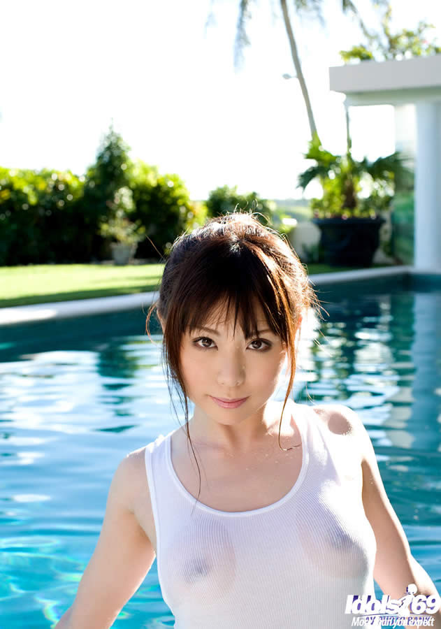 Adorable japanese girl swimming naked #69940736
