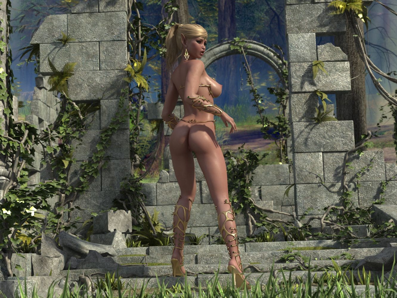 Dozen of little goblinbs hard fucking pretty blonde teen elf #69521476