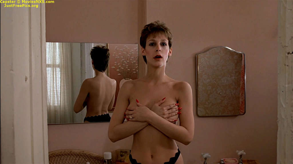 Jamie Lee Curtis showing her nice tits and posing in bra and panty #75348725