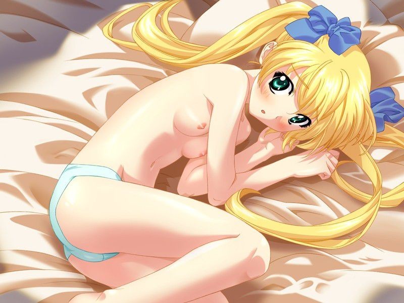 Blonde anime teen bends over dripping cum from her pussy #69345016