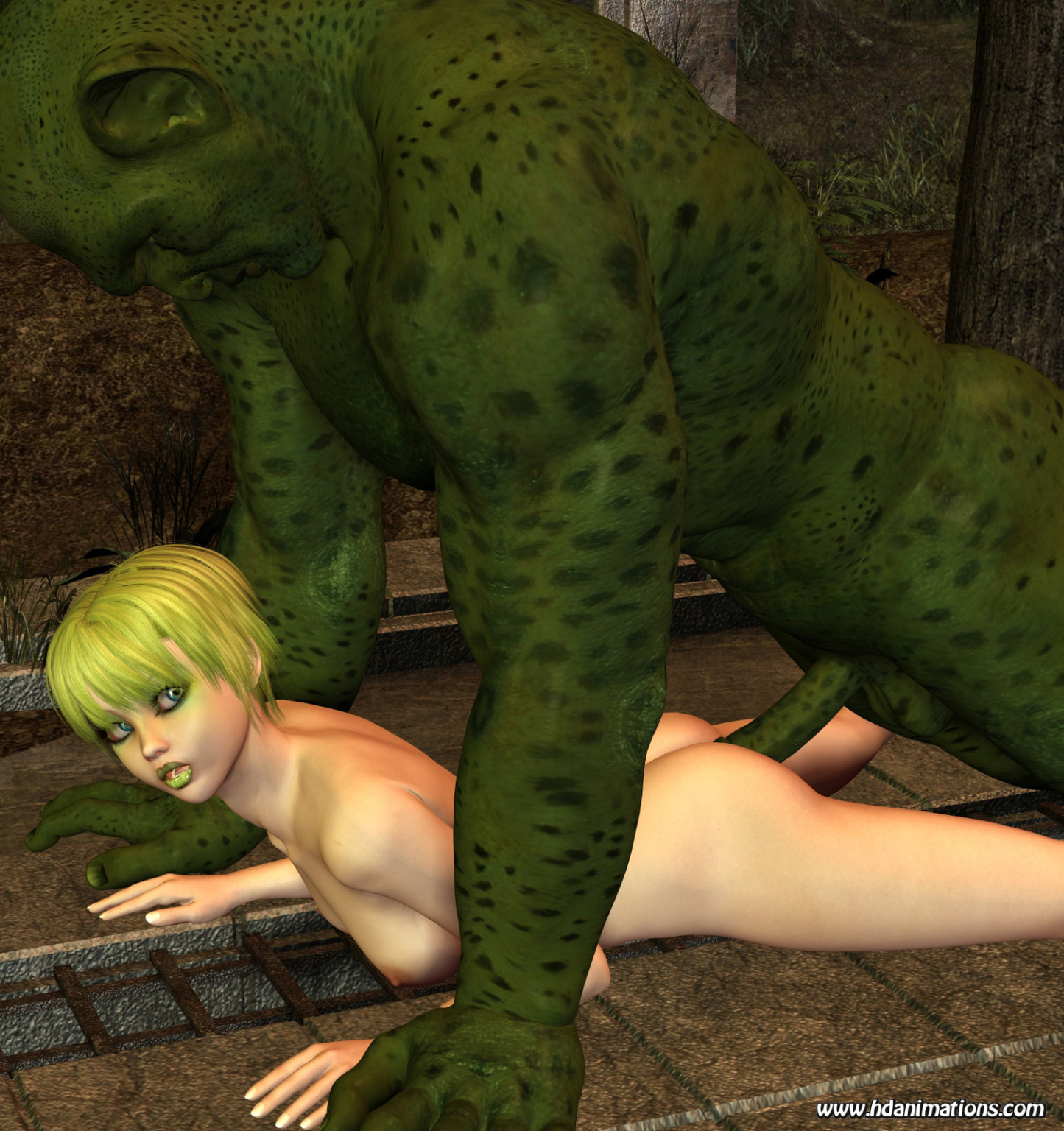 Monstruo verde follando con una chica
 #69344193