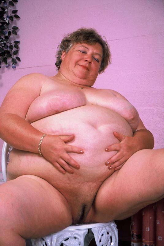 Bbw chubby granny showing her huge stomach and big tits #75568913