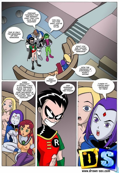 Teen Titans fighting the horny alien intruders #69601005