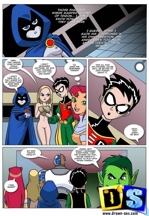 Teen Titans fighting the horny alien intruders #69601019